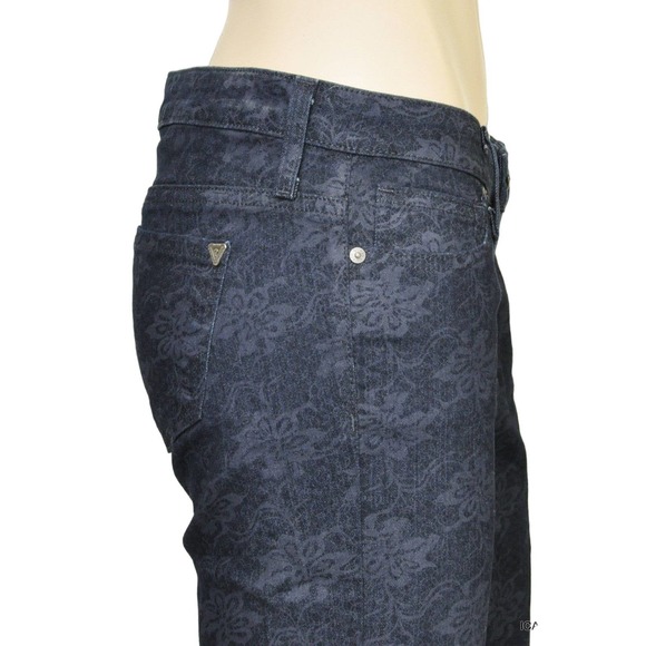 Guess MAXINE Fit Low Rise Leggings Jeans Pants Trousers Floral Print 25/28 Nwt - Picture 4 of 7
